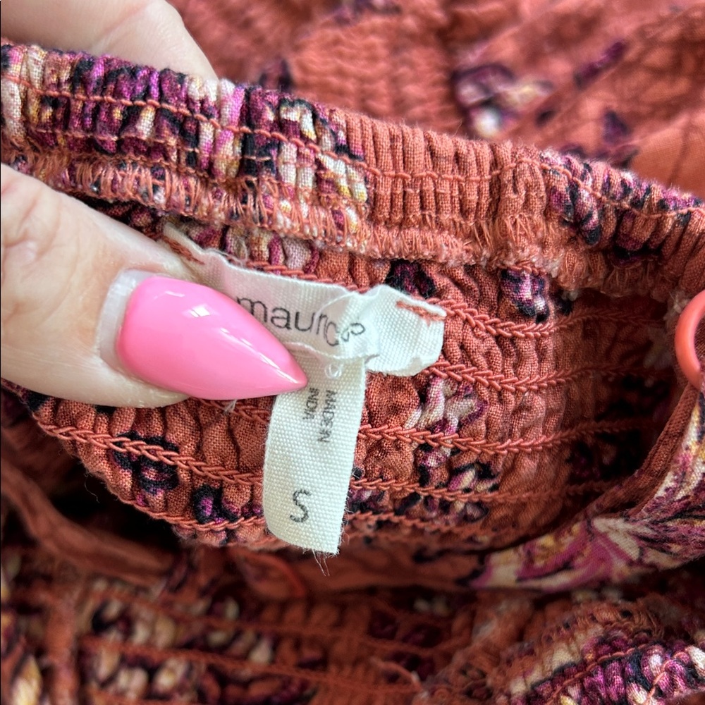 Cottagecore floral smocked Dress - Picture 6 of 7
